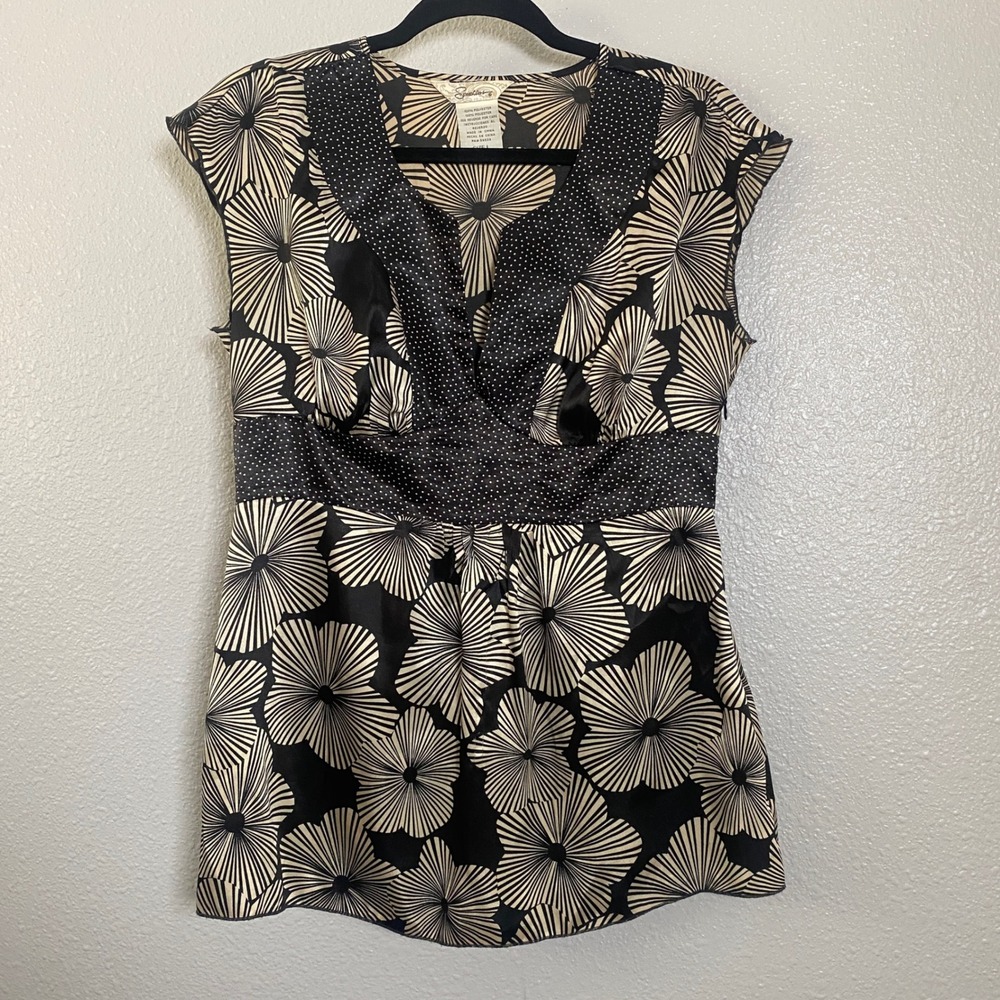 Y2K Babydoll Top Large Satin Bohemian Boho Chic Fairy Casual Summer Feminine